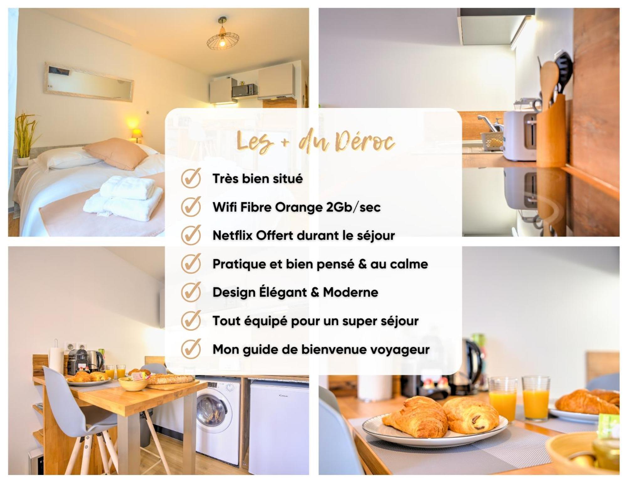 班纳萨克Le Deroc - Netflix Wi-Fi Fibre Terrasse公寓 外观 照片